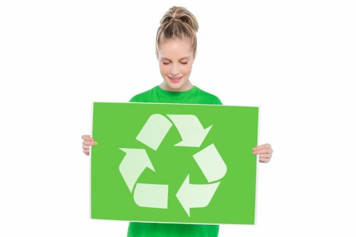 Professional waste clearance team at a Norbiton site
